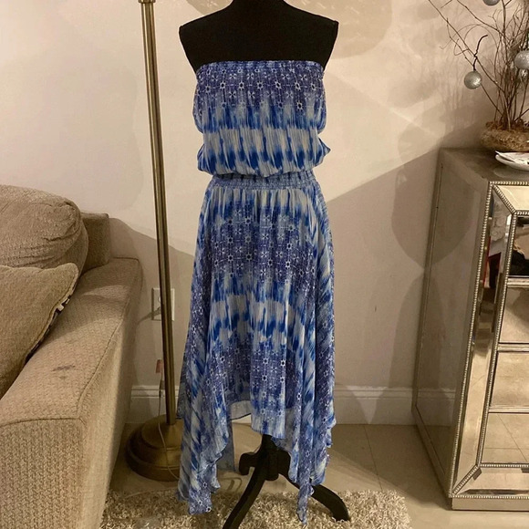 Ramy Brooks silk off shoulder dress size SP - Picture 1 of 5